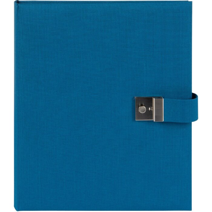 Папка для документов Goldbuch Bella Vista Petrol 27x34 см льняная металлическая застежка