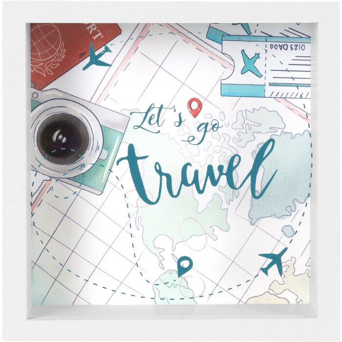 Goldbuch Исполнитель желаний Отправляемся в путешествие 18x18 см МДФ шкатулка для денег фоторамка