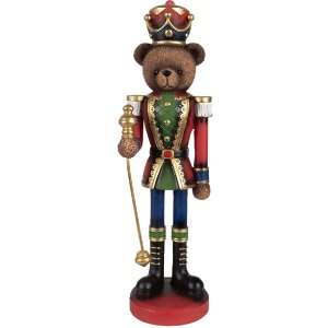 Clayre & Eef 6PR4333 Украшение Солдатский мишка 10x9x31 см