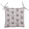 Clayre & Eef GTW29 Stuhlkissen mit Schaumstoff Hirschmotiv 40x40x4 cm