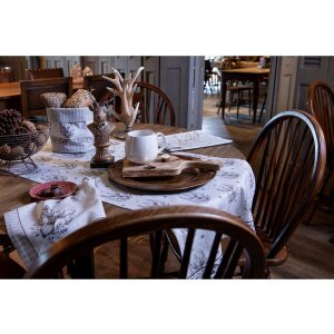 Clayre & Eef GTW40 Плейсмат с оленьим мотивом 48x33 см Набор из 6 бежевых