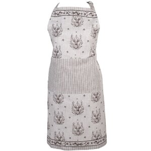 Clayre & Eef GTW41 Schürze Hirschmuster 70x85 cm