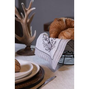 Clayre & Eef GTW43 Servietten Set 6-teilig 40x40 cm Beige Braun