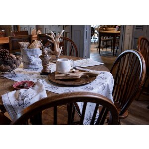 Clayre & Eef GTW43 Servietten Set 6-teilig 40x40 cm Beige Braun