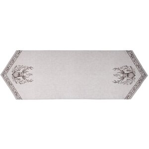 Clayre & Eef GTW65 Tischläufer Hirschmuster...