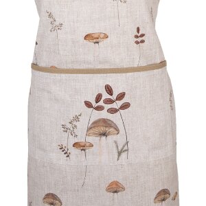 Clayre & Eef LFJ41 Schürze Pilzmuster Beige...