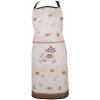 Clayre & Eef LFJ41 Schürze Pilzmuster Beige 70x85 cm