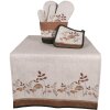 Clayre & Eef LFJ50 Brotkörbchen Ø 15x16 cm Pilzmuster Braun Beige