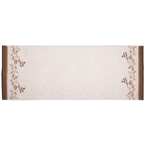 Clayre & Eef LFJ64 Tischläufer Pilze Beige Braun...