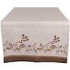 Clayre & Eef LFJ64 Настольная скатерть Грибы бежево-коричневая 50x140 см