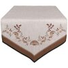 Clayre & Eef LFJ65 Tischläufer Pilze 50x160 cm Beige Braun
