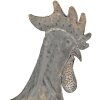 Clayre & Eef 6Y5611 Украшение Петух металлический серый 30x14x40 см