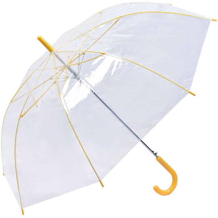 Juleeze JZUM0080Y Regenschirm transparent gelb 58 cm