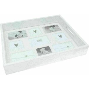 Deknudt S67TN9 Weißes Servierbrett mit Passepartout...