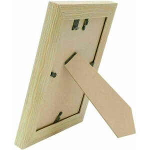 Deknudt S68VG1 Bilderrahmen weiß naturholzfarbige Kante 40x60 cm