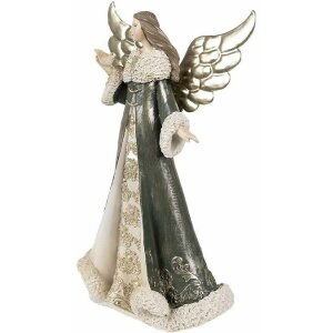 Clayre & Eef 6PR3959GG Engel Figur 16x9x25 cm...
