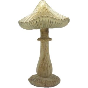 Clayre & Eef 6PR4157 Dekoration Pilz Braun 11x9x15 cm