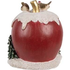 Clayre & Eef 6PR4175 Рождественское украшение дом со светодиодной подсветкой 12x11x13 см