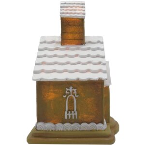 Clayre & Eef 6PR4192 LED-Dekorationshaus 9x9x14 cm