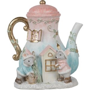 Clayre & Eef 6PR4218 Dekoration Mäusefamilie LED...