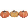 Clayre & Eef 6CE1781 Dekoration Kürbis Set 3 18x7x4 cm
