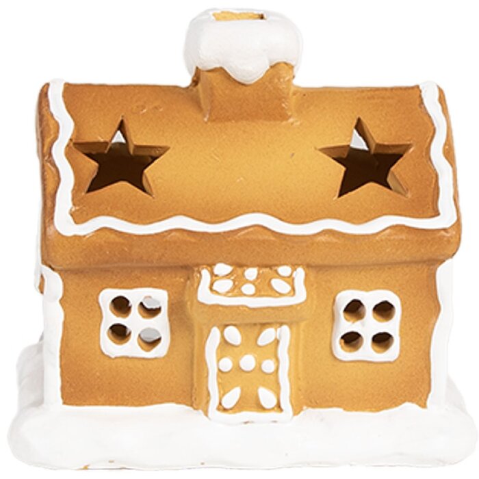 Clayre & Eef 6CE1804 Teelichthalter Haus 11x8x10 cm