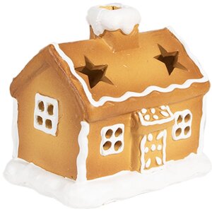 Clayre & Eef 6CE1804 Teelichthalter Haus 11x8x10 cm