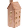 Clayre & Eef 6CE1840 Dekoration Haus mit LED 8x6x17 cm