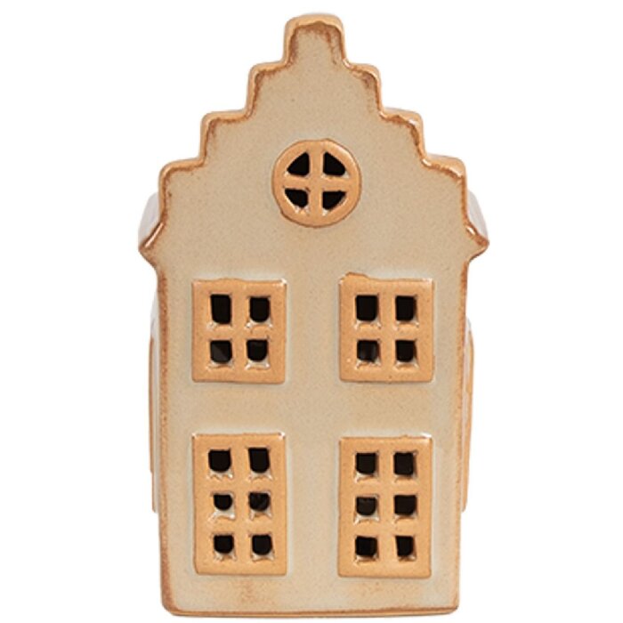 Clayre & Eef 6CE1843 Dekoration Haus mit LED 6x6x11 cm