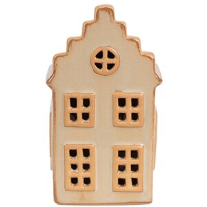 Clayre & Eef 6CE1843 Dekoration Haus mit LED 6x6x11 cm