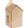Clayre & Eef 6CE1843 Dekoration Haus mit LED 6x6x11 cm