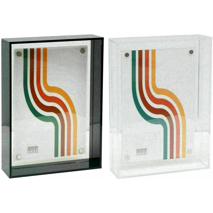 Deknudt S58SL1 Acrylrahmen schwebender Fotoeffekt Schwarz Transparent