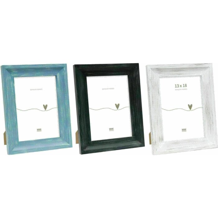 Deknudt S67UF Holz-Portraitrahmen Schwarz Blau Weiß 10x15 13x18 15x20 20x30 cm