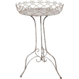 Clayre & Eef 5Y1239 Pflanzentisch Set Ø 52x84/ Ø 42x66 cm