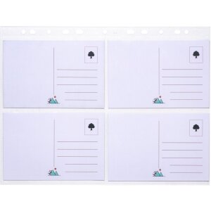 HERMA Postkartenhüllen 10x15 cm 10 Blatt transparent für 40 Postkarten