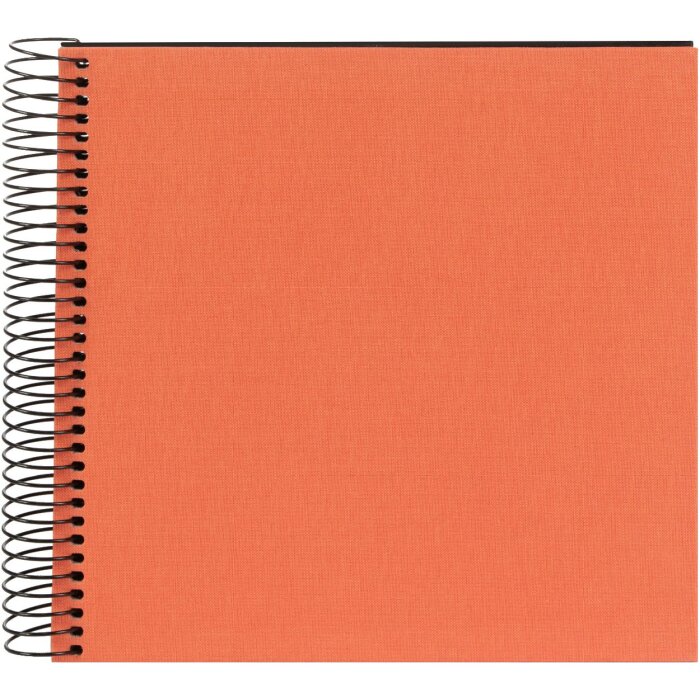 Goldbuch Spiralalbum Bella Vista Lachs 20x20 cm 40 Seiten Leinen