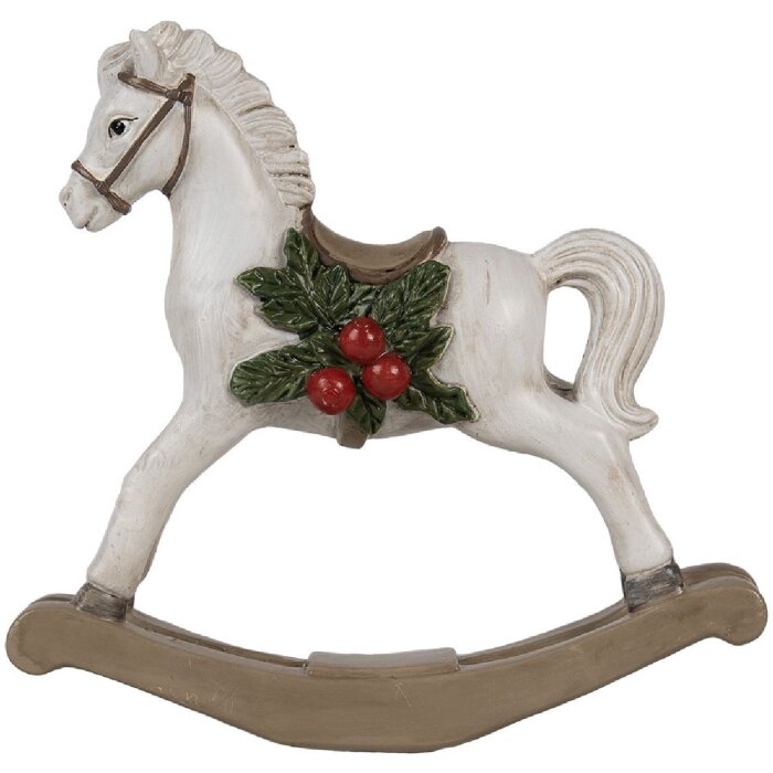 Clayre & Eef 6PR4171 Украшение Лошадка-качалка 17x5x16 см