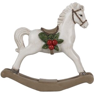 Clayre & Eef 6PR4171 Украшение Лошадка-качалка 17x5x16 см