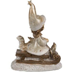 Clayre & Eef 6PR4232 Dekoration Zwerg Beige 8x4x10 cm