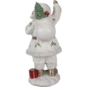 Clayre & Eef 6PR4296 Dekoration Weihnachtsmann 14x16x31 cm