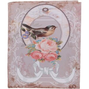 Clayre & Eef Aufbewahrungsboxen-Set 3-teilig Rosa Weiß Holz Retro Vintage