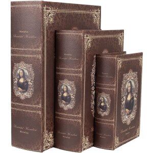 Clayre & Eef 65693 Aufbewahrungsbox 3er Set Holz...