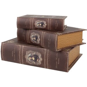 Clayre & Eef 65693 Aufbewahrungsbox 3er Set Holz...