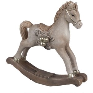 Clayre & Eef 6PR4170 Украшение Лошадка-качалка 17x5x16 см