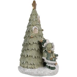 Clayre & Eef 6PR4190 Украшение Мышиная семья LED 12x10x17 см