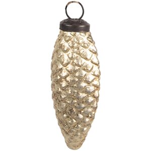 Clayre & Eef 6GL4552S Christbaumkugel 5x4x10 cm