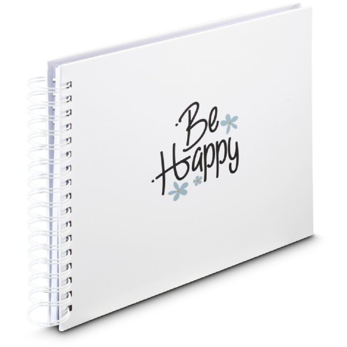 Hama Spiral-Album Good Things 28x24 cm 50 weiße Seiten Happy