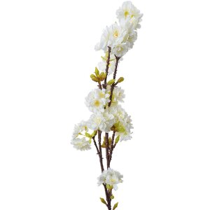 Clayre & Eef 5PL0093 Deko Zweig mit Blumen Weiß...