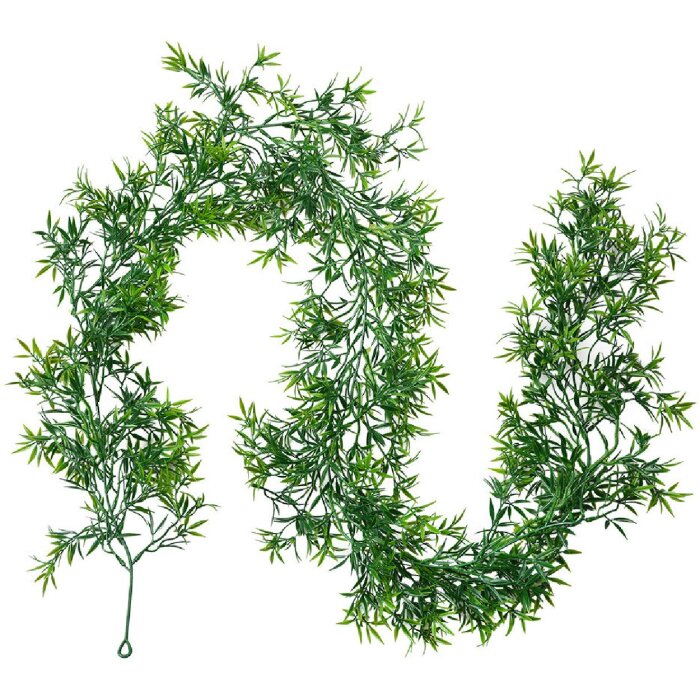 Clayre & Eef 6PL0300 Dekoration Girlande Grün 15x10x180 cm Kunststoff