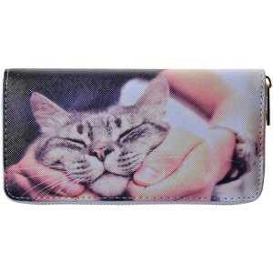 Juleeze JZWA0218 Börse Grau Weiß 19x10 cm